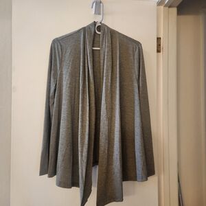 Gray Open Front Women's Cotton Shrug